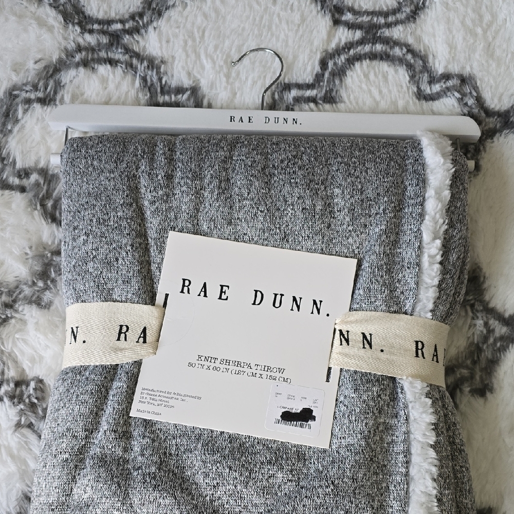 Rae Dunn Charcoal Relax Blanket - Picture 5 of 6
